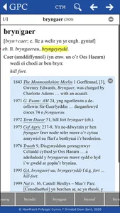 GPC Geiriadur Welsh Dictionary screenshot 1