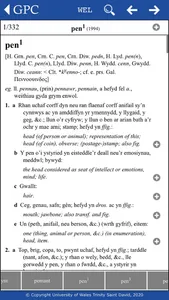GPC Geiriadur Welsh Dictionary screenshot 3
