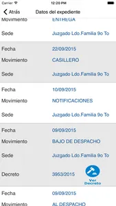 Consulta de Expedientes screenshot 3