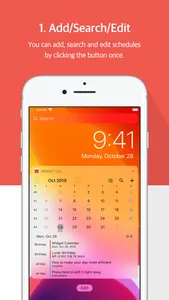 Widget Calendar : Easy&Simple screenshot 0