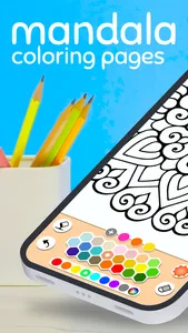 Mandala Coloring Pages Game screenshot 0