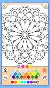 Mandala Coloring Pages Game screenshot 2