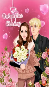 Valentine Kissing –  Kissing Game for  girls in love at Valentine day screenshot 0