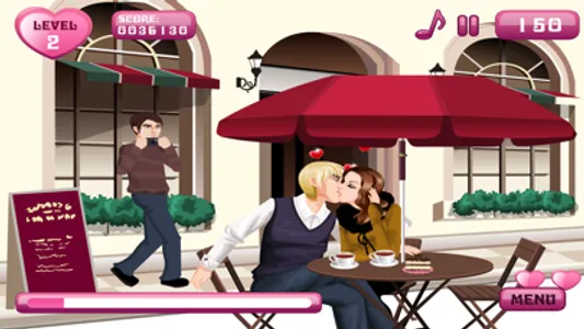 Valentine Kissing –  Kissing Game for  girls in love at Valentine day screenshot 2