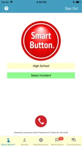 Smart Button Panic Button screenshot 1