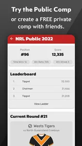 AFL & NRL Tipping - One Pick screenshot 2