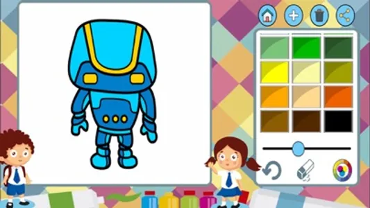 Monsters and robots to paint - coloring book screenshot 0