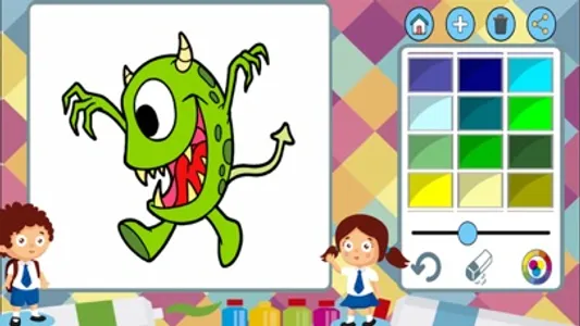 Monsters and robots to paint - coloring book screenshot 2