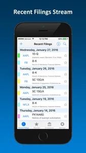 SEC Filing Alerts screenshot 1