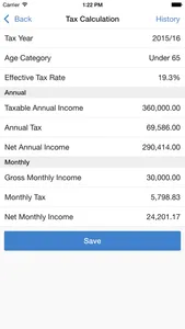 Pocket Tax SA screenshot 1