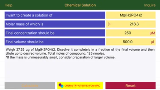 Chemical Solution Simple screenshot 1