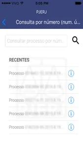 PJERJ - Consulta Processual screenshot 0