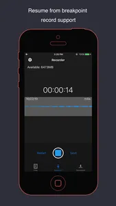 VoiceHD - voice recorder screenshot 0