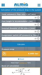 Compressed Air Calculator by ALMiG screenshot 0