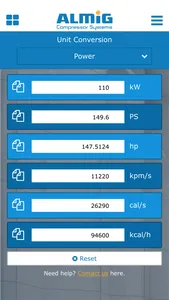 Compressed Air Calculator by ALMiG screenshot 1