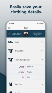 TAILOR'D: Save Sizes screenshot 2