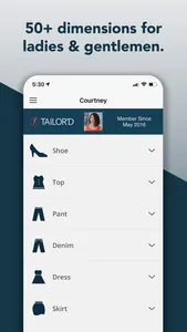 TAILOR'D: Save Sizes screenshot 4