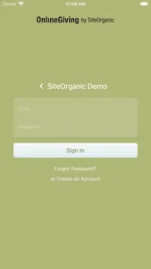 SiteOrganic Online Giving screenshot 1