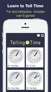 Telling Time - 8 Games to Tell Time screenshot 0