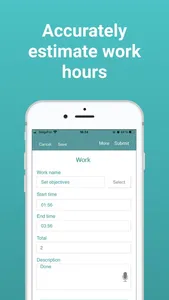 Daily Activity&Time reporting screenshot 2