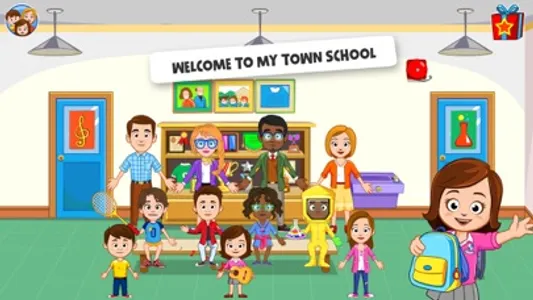 My Town : School screenshot 0