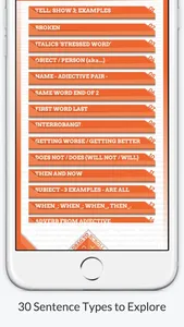 A Second App of Exciting Sentences screenshot 1