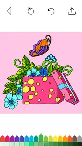 Flower Coloring Book Games screenshot 2