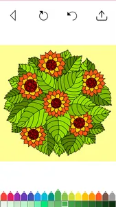 Flower Coloring Book Games screenshot 9