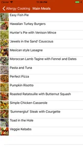 Allergy Cooking screenshot 1