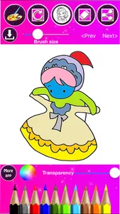 Princess Coloring Drawing Book screenshot 0