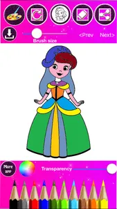 Princess Coloring Drawing Book screenshot 1