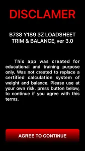 B738 LOADSHEET T&B 189 3z PAX screenshot 0