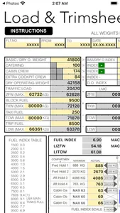 B738 LOADSHEET T&B 189 3z PAX screenshot 1