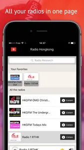 Radio Hong Kong - Radios HKG FREE screenshot 1
