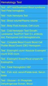 Blood Test Results screenshot 1