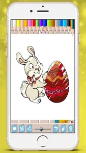 Easter chocolates picture book - paint Raster eggs bunnies coloring game kids screenshot 0