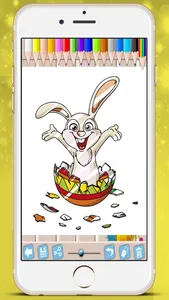 Easter chocolates picture book - paint Raster eggs bunnies coloring game kids screenshot 2