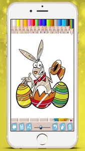 Easter chocolates picture book - paint Raster eggs bunnies coloring game kids screenshot 3