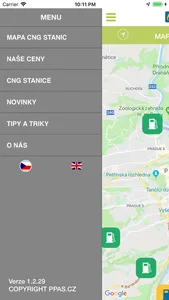 CNG stanice screenshot 1