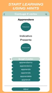 Italian Verbs Quiz screenshot 1