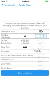 Exam Reader-Optical Test Grade screenshot 2