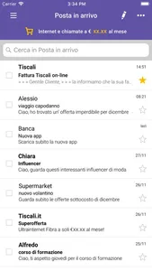 Tiscali Mail screenshot 1