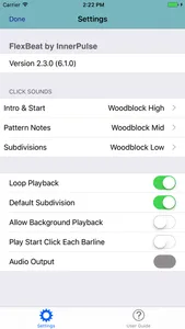 FlexBeat Metronome screenshot 2