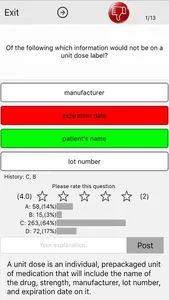 Pharmacy Technician PTCE Mock Test and Explanation screenshot 1