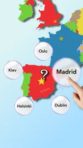 EUROPE Bubbles: Countries and Capital Cities Quiz screenshot 1