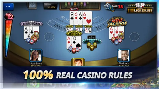 Blackjack 21-World Tournament screenshot 0