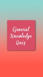 General Knowledge Quiz screenshot 0