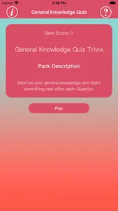 General Knowledge Quiz screenshot 1