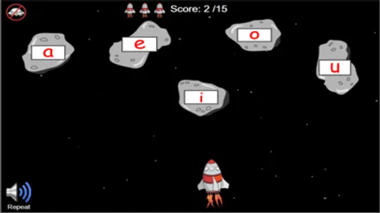 Short Vowel Rocket Game screenshot 0