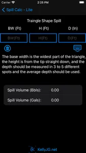 Spill Volume Calculator screenshot 3